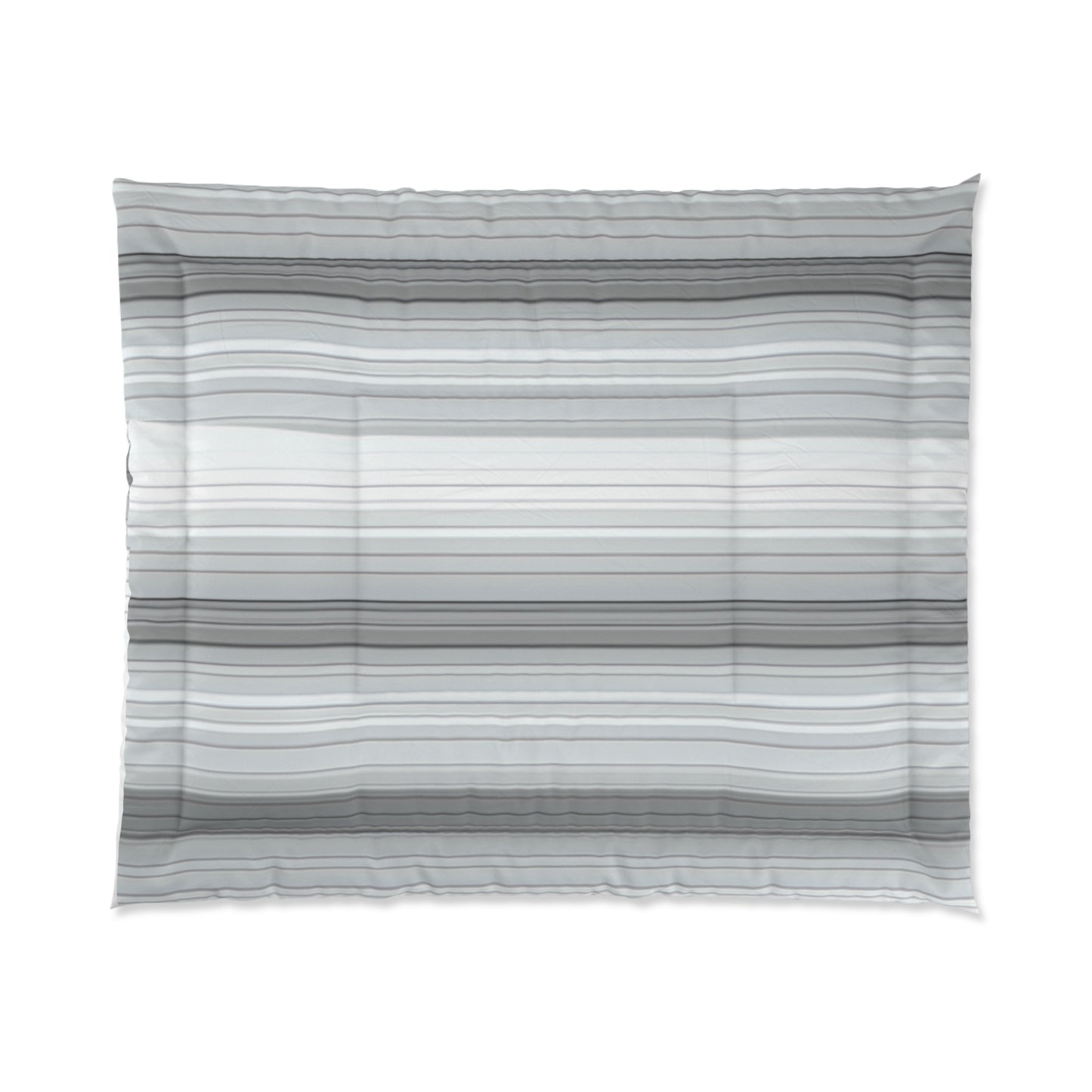 Modern Striped Comforter, Cozy Bedding, Minimalist Home Decor, Soft Coverlet, Bedroom Essentials, Gift for Housewarming, Gray Stripes