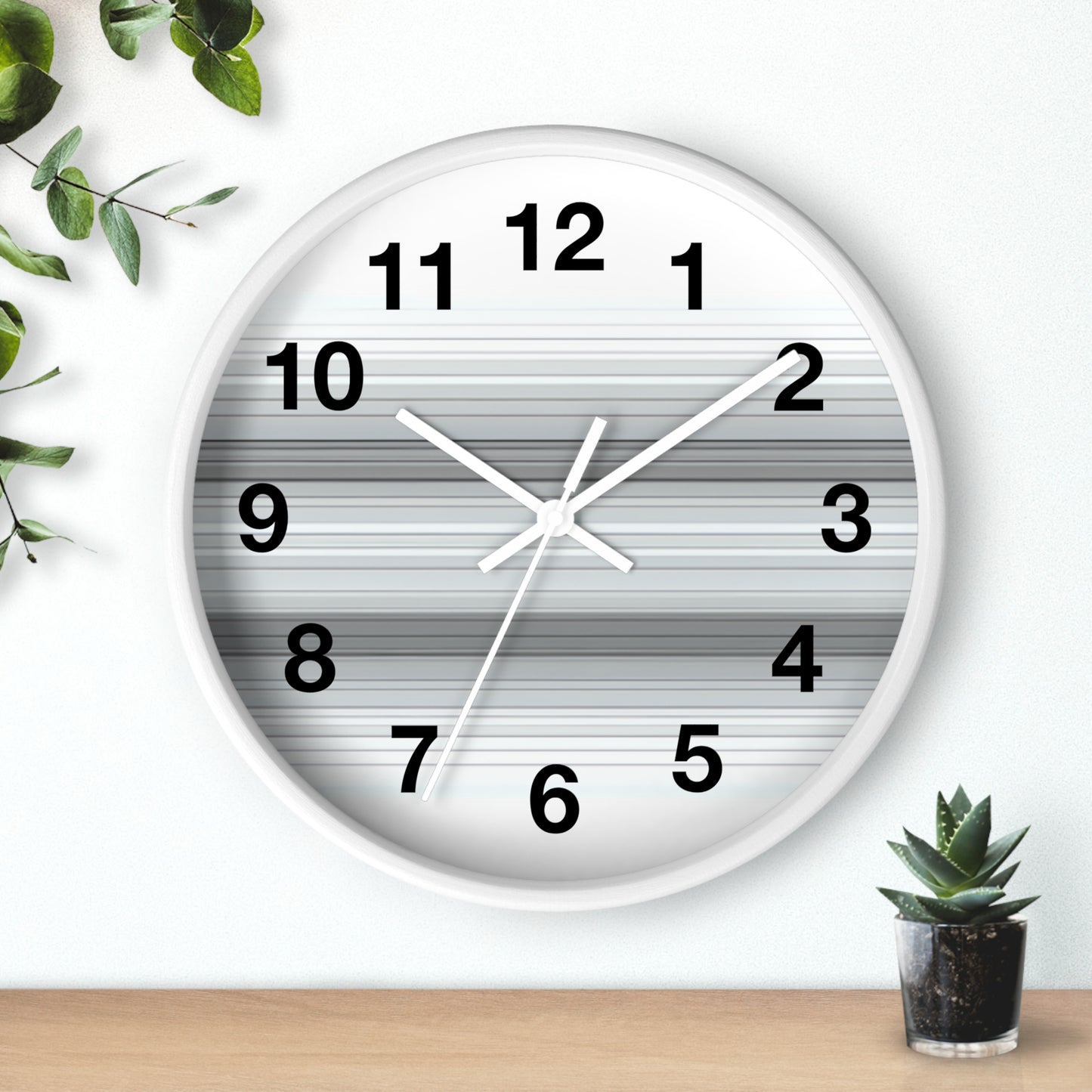 Modern Minimalist Wall Clock, Home Decor, Office Decor, Gift for Her, Unique Timepiece, Stylish Wall Art