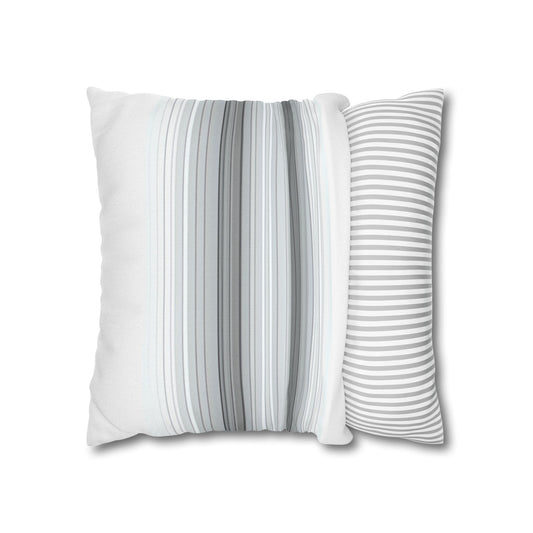 Elegant Striped Square Pillowcase, Cozy Home Decor, Living Room Accent, Minimalist Gift, Bedroom Accessory, Modern Cushion Cover