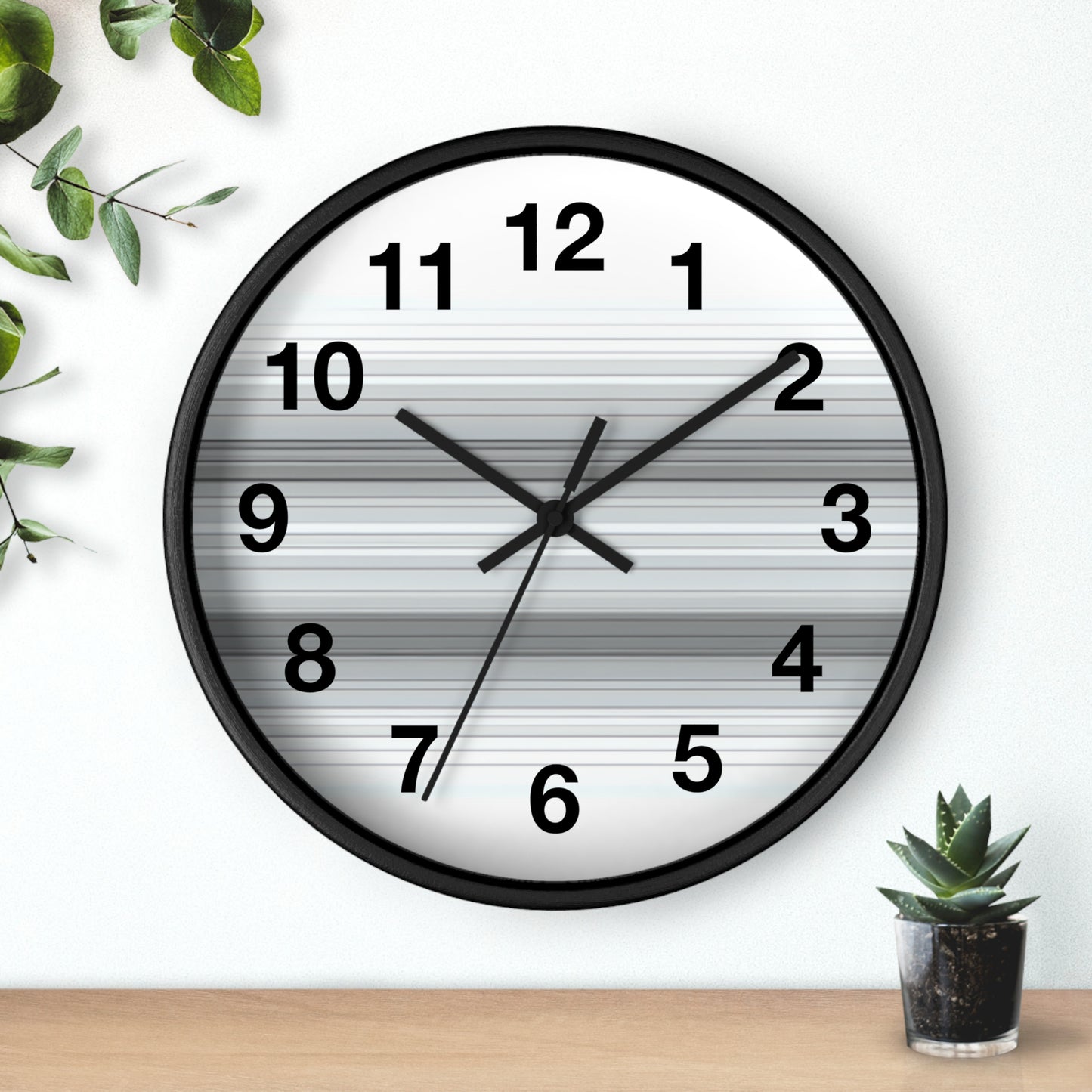 Modern Minimalist Wall Clock, Home Decor, Office Decor, Gift for Her, Unique Timepiece, Stylish Wall Art