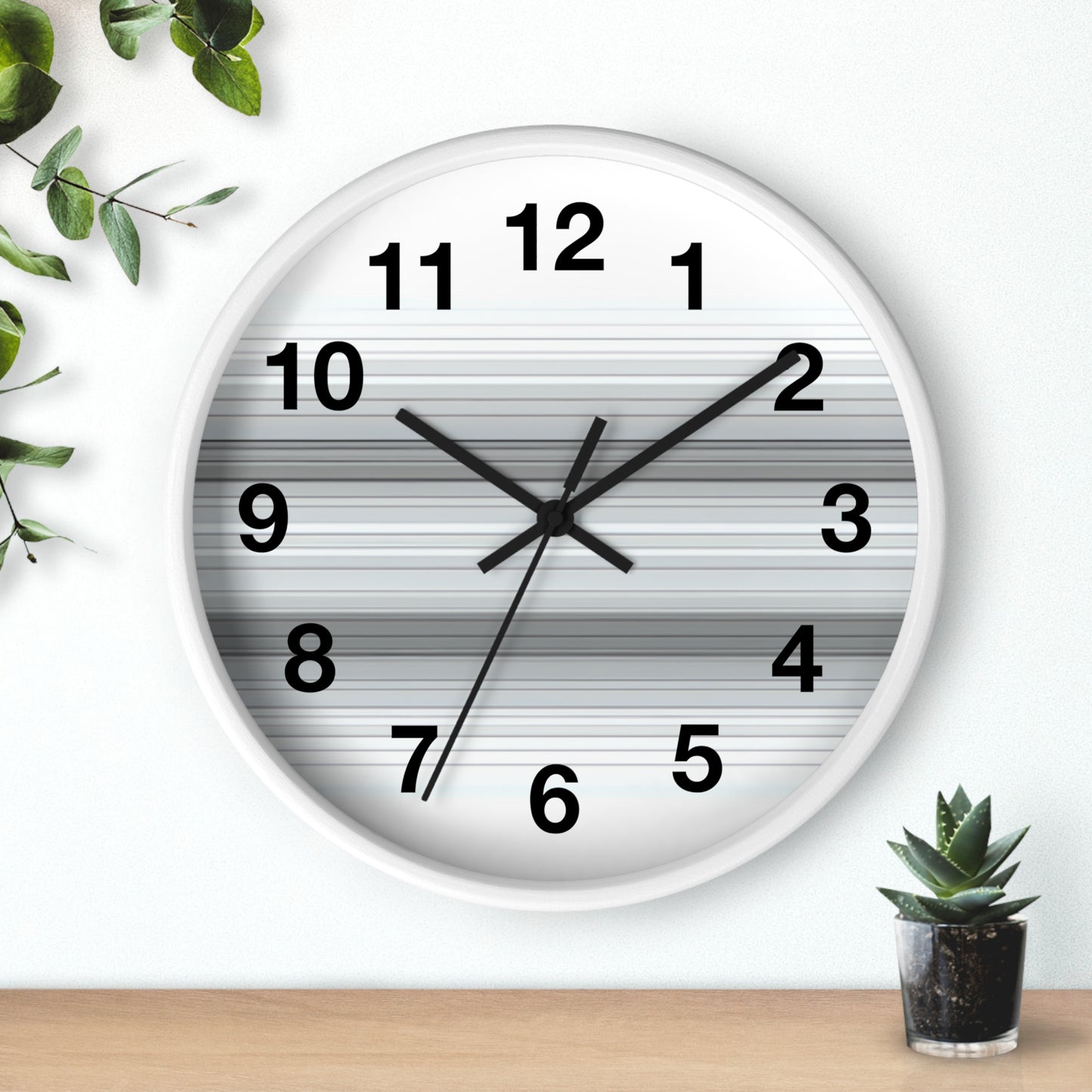 Modern Minimalist Wall Clock, Home Decor, Office Decor, Gift for Her, Unique Timepiece, Stylish Wall Art