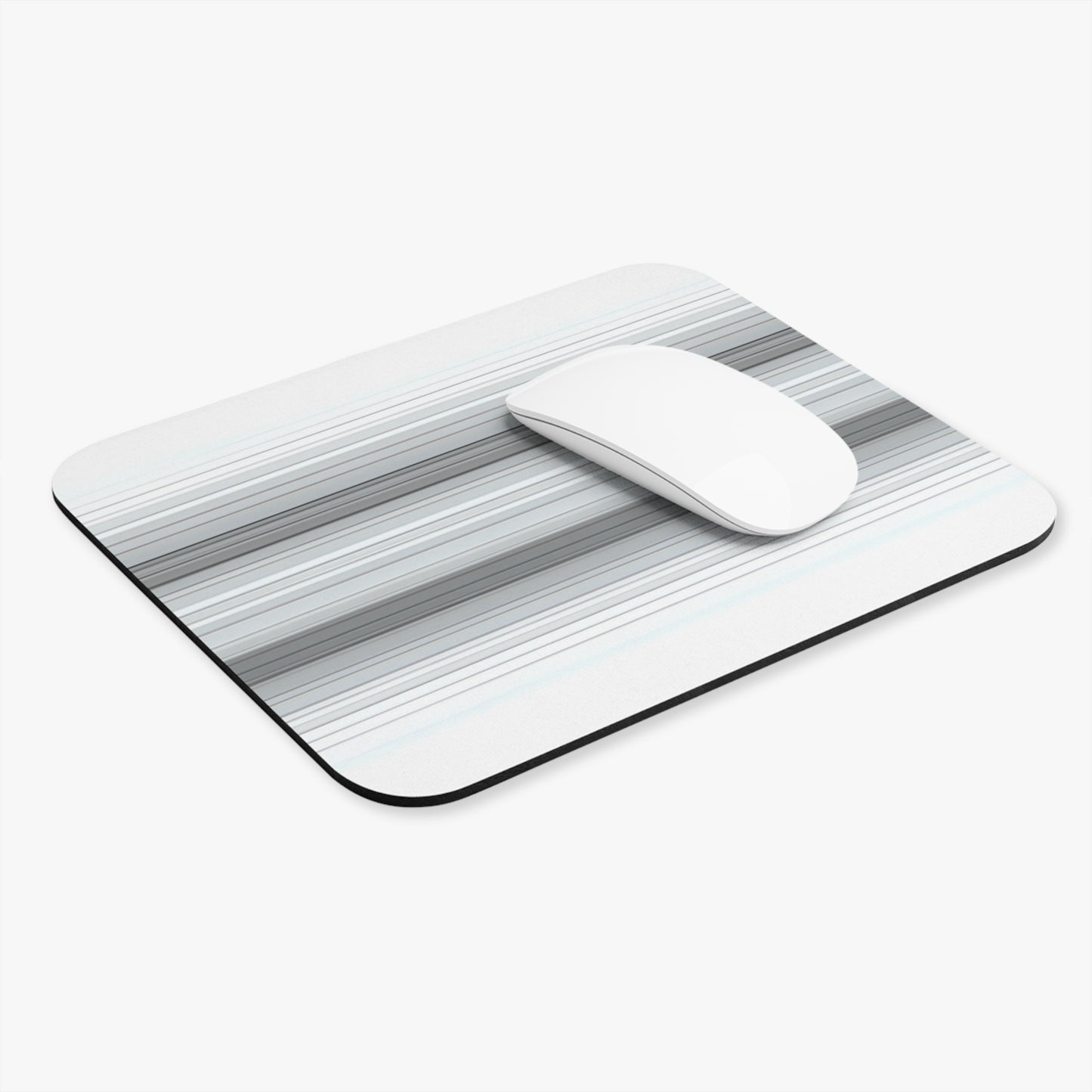 Sleek Minimalist Mouse Pad, Modern Desk Accessories, Office Decor, Work From Home Gifts, Computer Accessories, Grey Striped Design