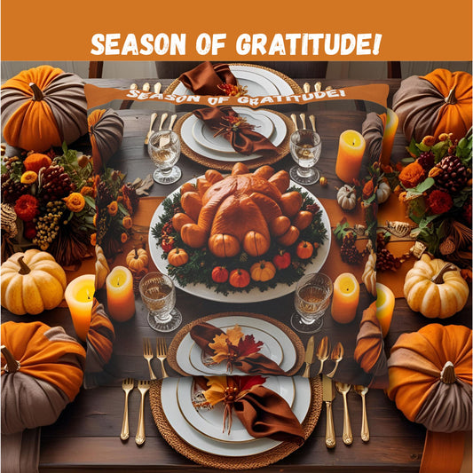 Thanksgiving Decor Pillowcase - Season of Gratitude, Fall Home Decor, Harvest Pillow, Autumn Accent, Thanksgiving Gift, Holiday Cushion