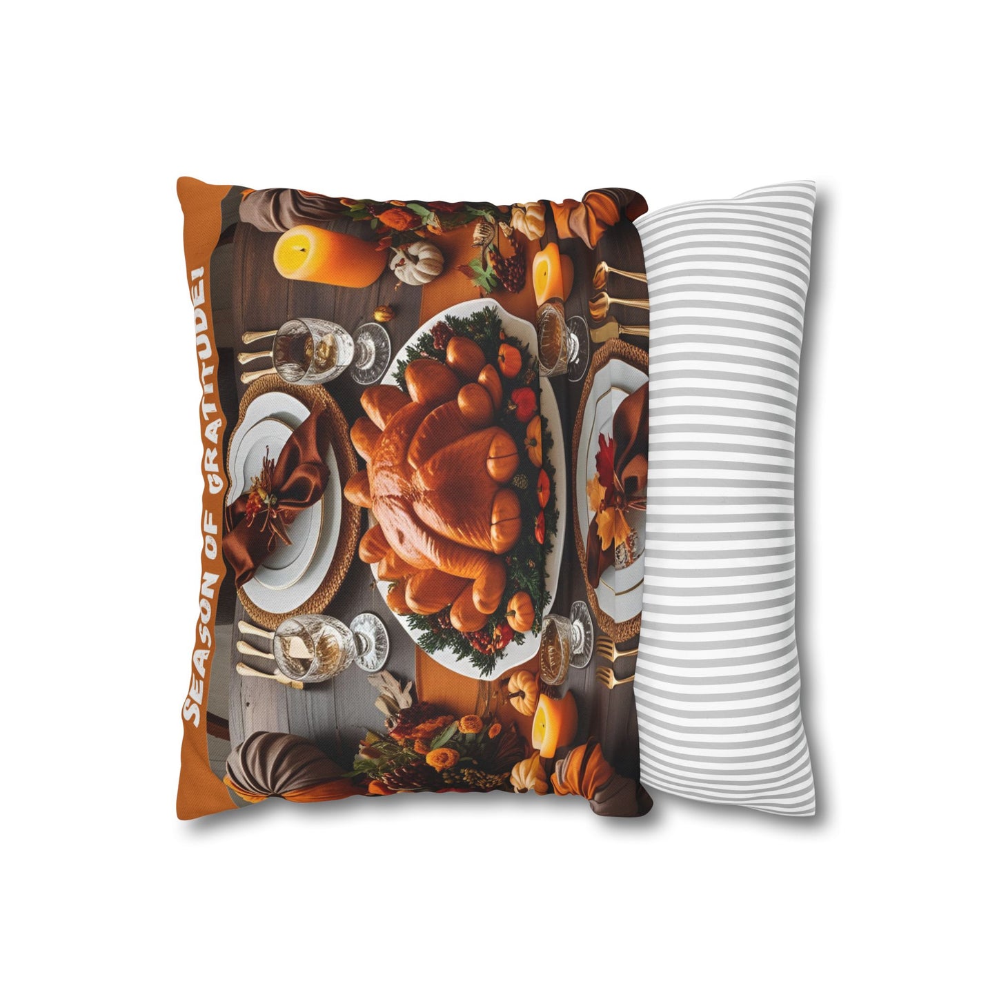 Thanksgiving Decor Pillowcase - Season of Gratitude, Fall Home Decor, Harvest Pillow, Autumn Accent, Thanksgiving Gift, Holiday Cushion