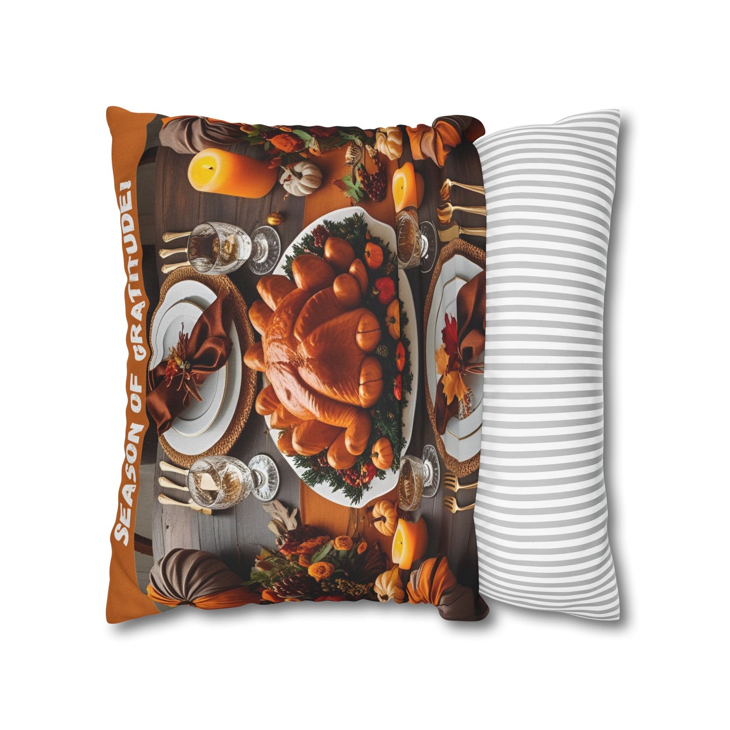 Thanksgiving Decor Pillowcase - Season of Gratitude, Fall Home Decor, Harvest Pillow, Autumn Accent, Thanksgiving Gift, Holiday Cushion