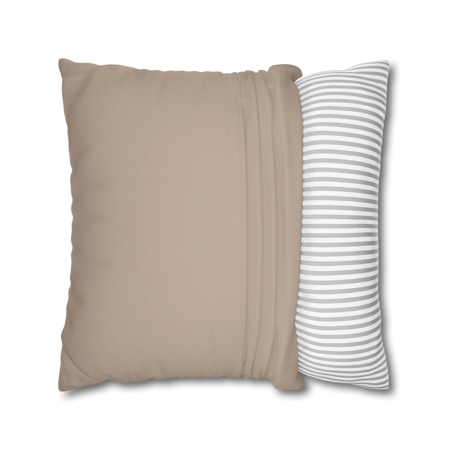 Spun Polyester Square Pillowcase - Cozy Decor, Minimalist Cushion, Throw Pillow Cover, Home Accents, Dorm Room Essentials