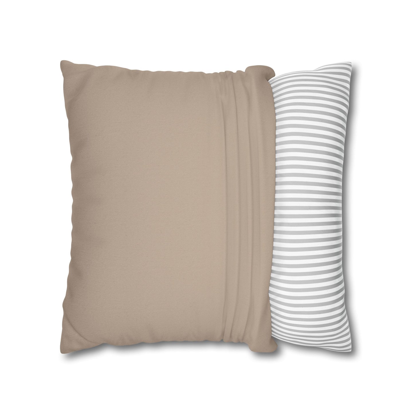 Spun Polyester Square Pillowcase - Cozy Decor, Minimalist Cushion, Throw Pillow Cover, Home Accents, Dorm Room Essentials