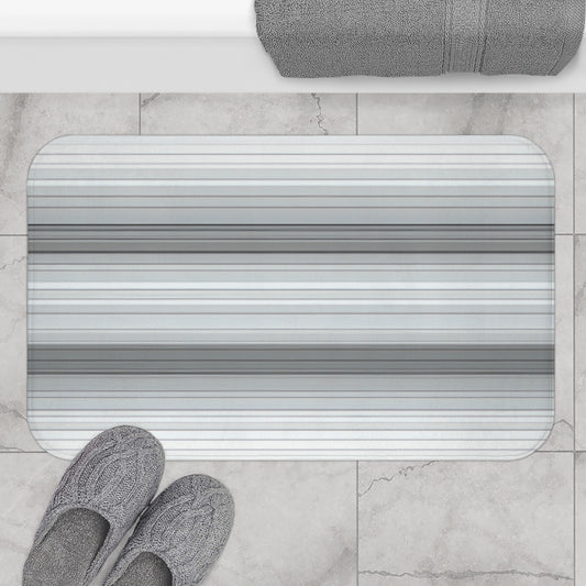 Modern Stripe Bath Mat for Cozy Bathroom Decor, Soft Floor Rug, Stylish Home Accent, Shower Mat, Gift for Homeowners