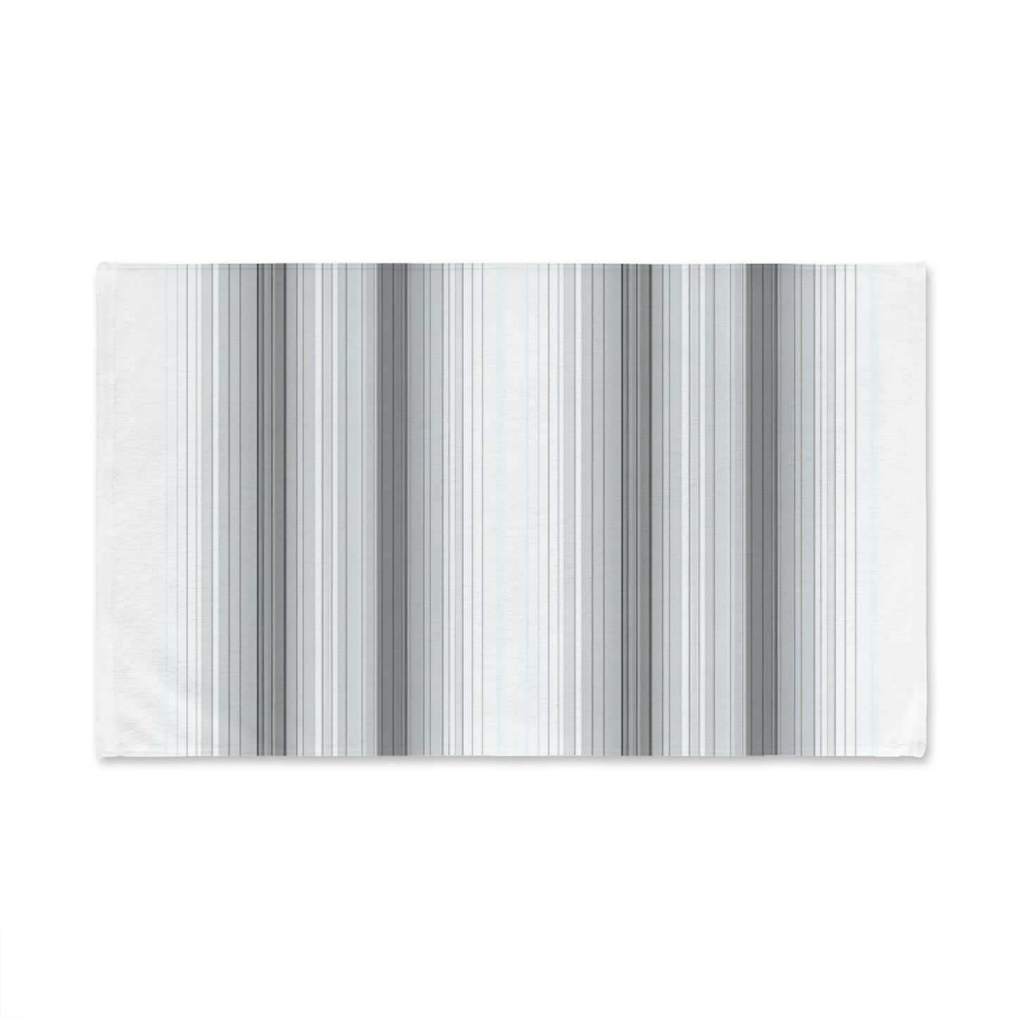 Stylish Striped Hand Towel, Modern Kitchen Towel, Gray and White Decor, Gift for Housewarming, Wedding or Bathroom
