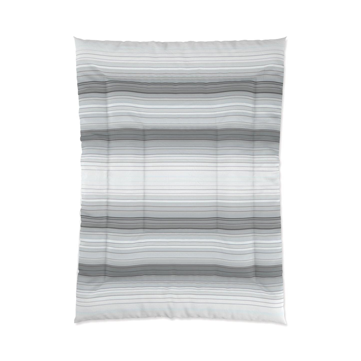 Modern Striped Comforter, Cozy Bedding, Minimalist Home Decor, Soft Coverlet, Bedroom Essentials, Gift for Housewarming, Gray Stripes