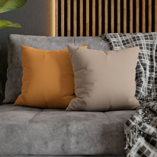 Spun Polyester Square Pillowcase - Cozy Decor, Minimalist Cushion, Throw Pillow Cover, Home Accents, Dorm Room Essentials