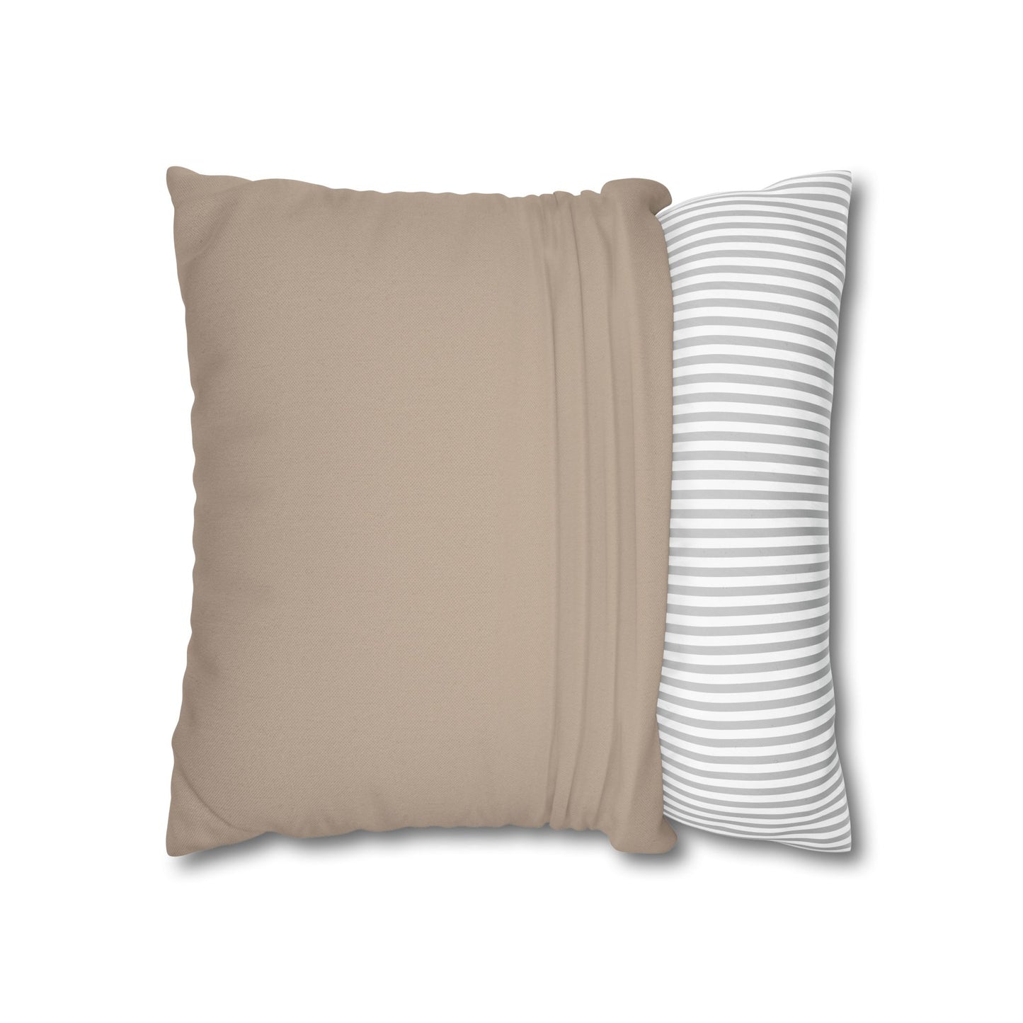 Spun Polyester Square Pillowcase - Cozy Decor, Minimalist Cushion, Throw Pillow Cover, Home Accents, Dorm Room Essentials