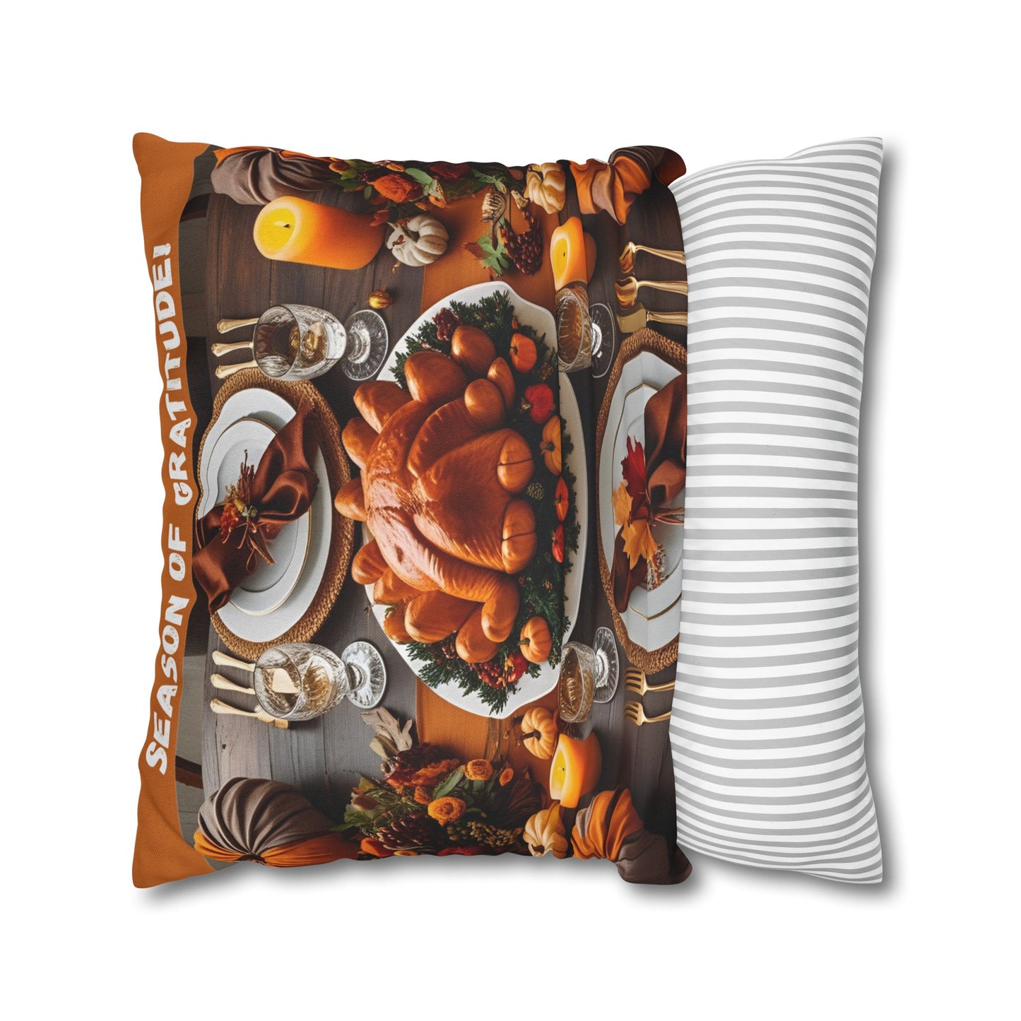 Thanksgiving Decor Pillowcase - Season of Gratitude, Fall Home Decor, Harvest Pillow, Autumn Accent, Thanksgiving Gift, Holiday Cushion