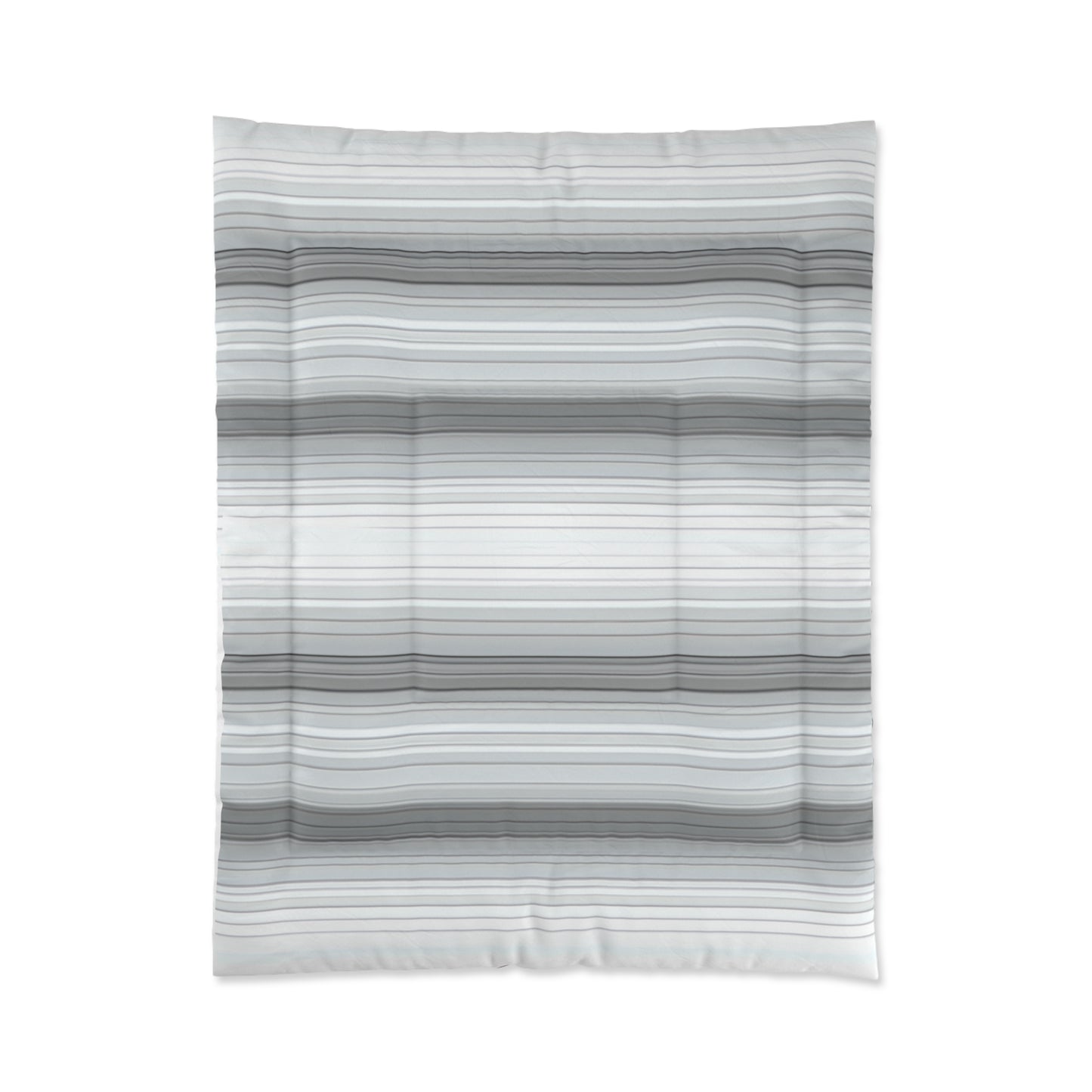 Modern Striped Comforter, Cozy Bedding, Minimalist Home Decor, Soft Coverlet, Bedroom Essentials, Gift for Housewarming, Gray Stripes