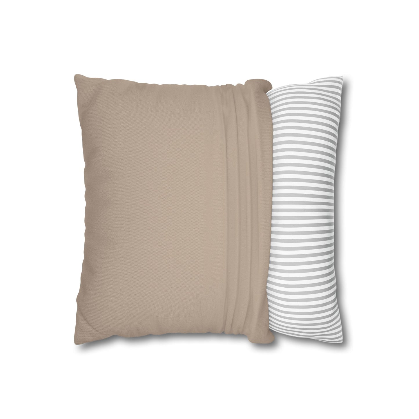 Spun Polyester Square Pillowcase - Cozy Decor, Minimalist Cushion, Throw Pillow Cover, Home Accents, Dorm Room Essentials