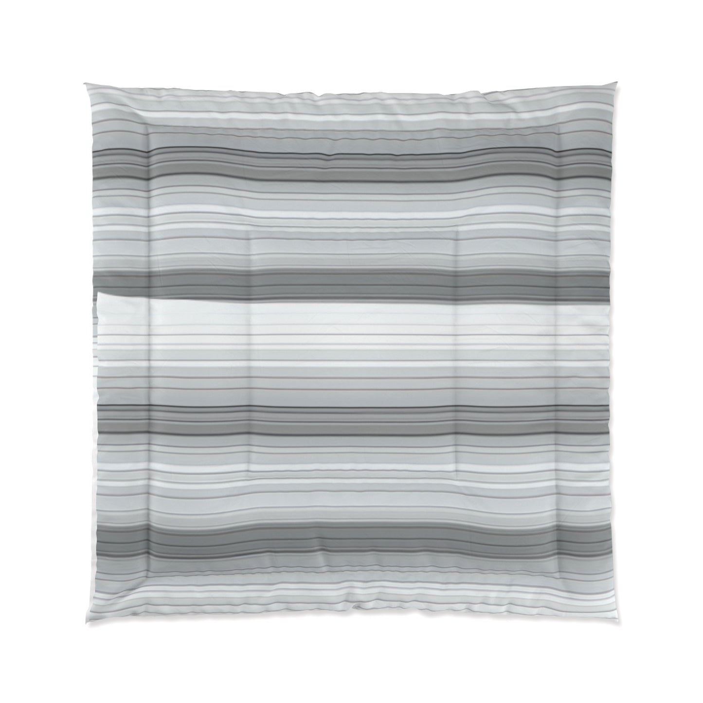 Modern Striped Comforter, Cozy Bedding, Minimalist Home Decor, Soft Coverlet, Bedroom Essentials, Gift for Housewarming, Gray Stripes